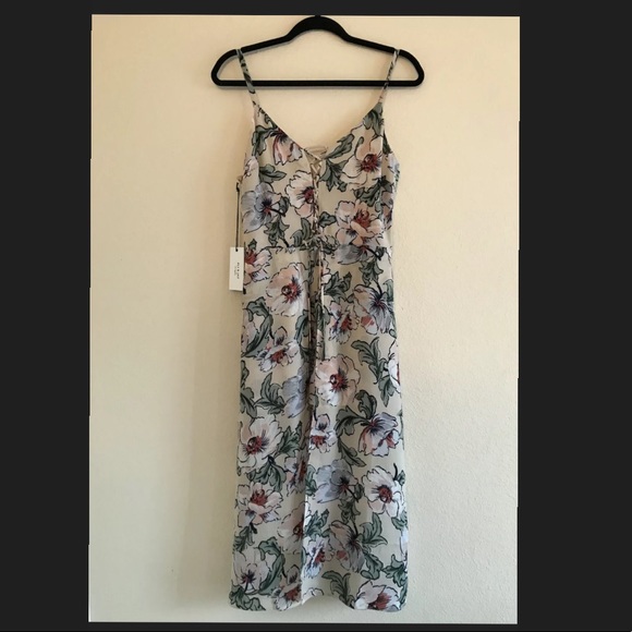 Ali & Jay Floral Lace Up Romper NWT Medium - Picture 6 of 9